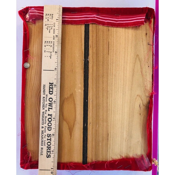 Vintage Jewelry Christmas Tree Collage Art Hand Crafted Assemblage￼ 8 X 10 - Picture 9 of 10